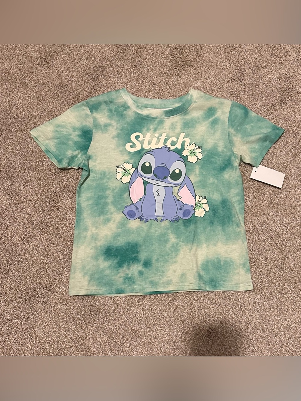 Disney Kids Stitch Tie-Dye Short Sleeve Tee